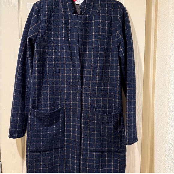 Harlyn Women’s Blue Checkered Blazer Jacket with Classic Collar Size XS - Picture 1 of 4